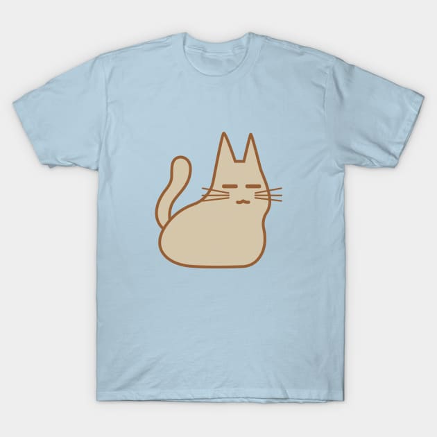 Cute Grey Cat T-Shirt by crissbahari